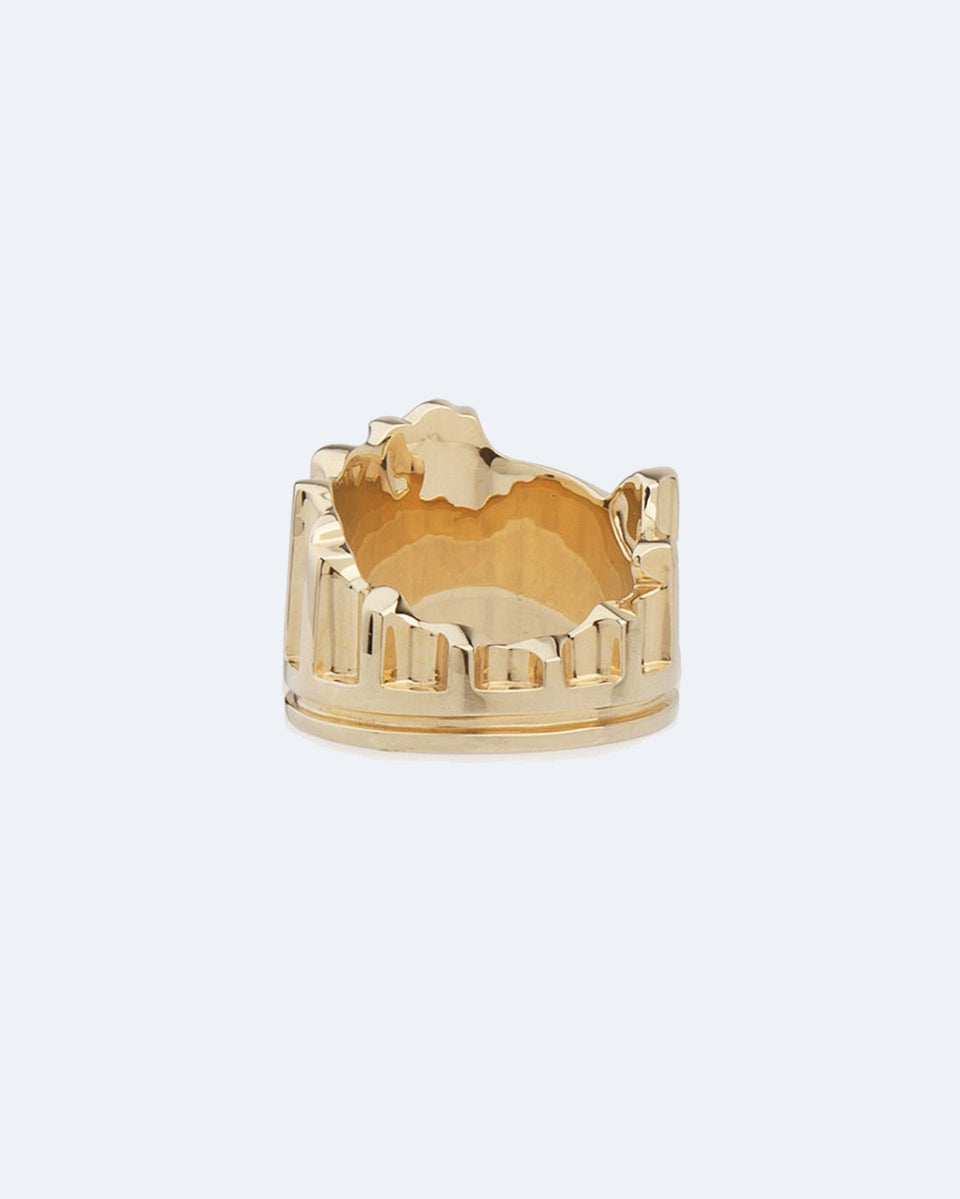 Colonne - Bague en or jaune 18 carats et diamants de 0,136 carat