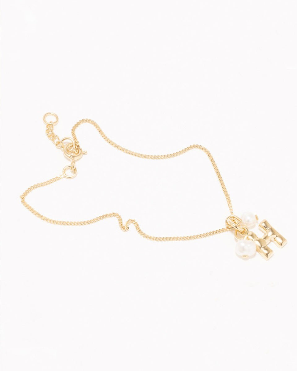 Classicworks™ H - Gold Vermeil and Pearl Bracelet
