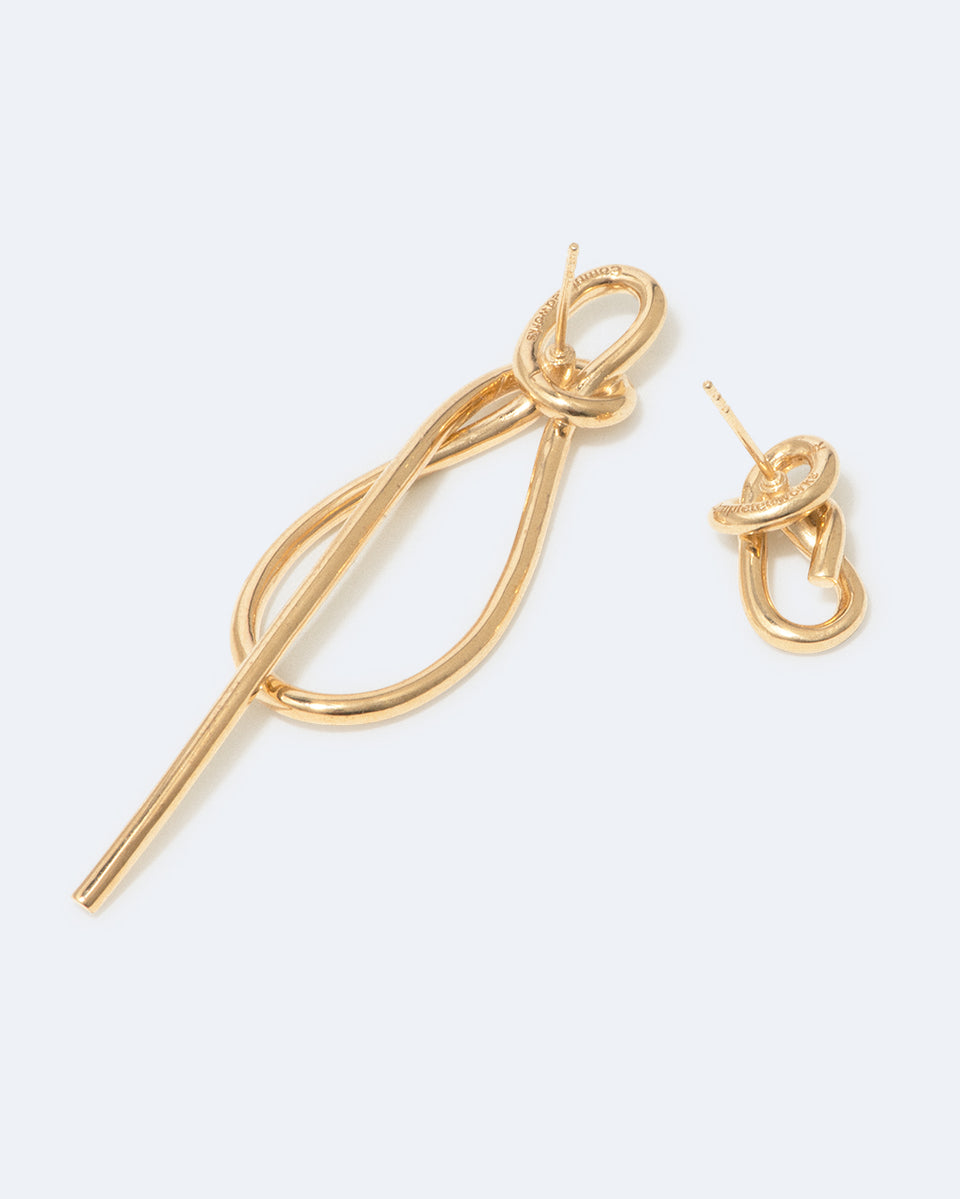 Thread - Recycled Gold Vermeil Earrings