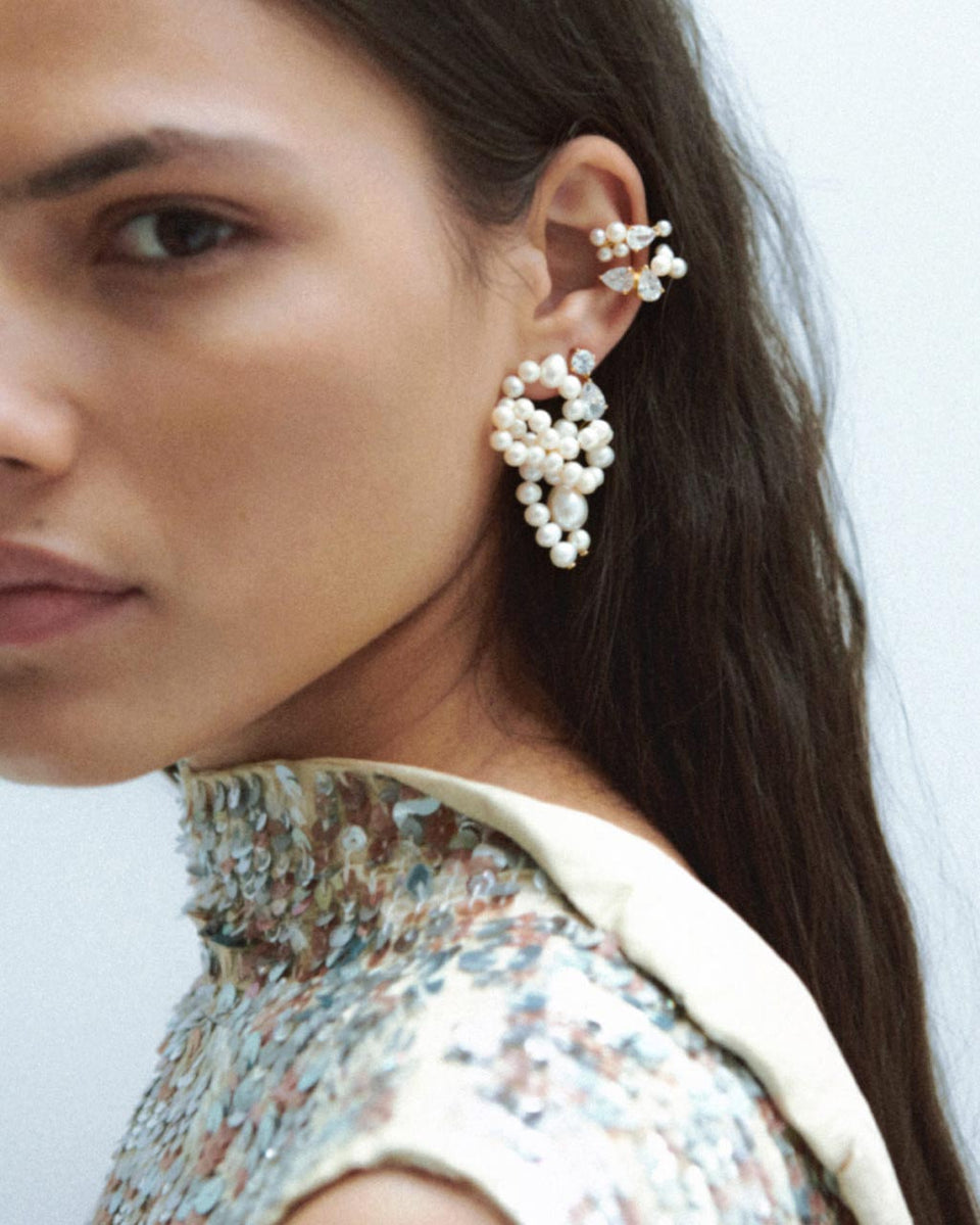 Five Second Rule - Pearl and Recycled Gold Vermeil Earrings