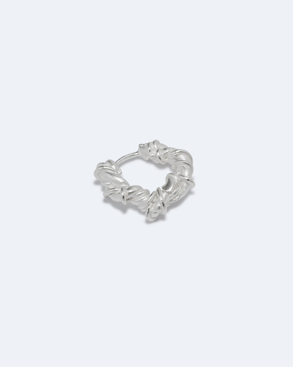 The Fates Were Interwoven - Silver Plated Single Earring