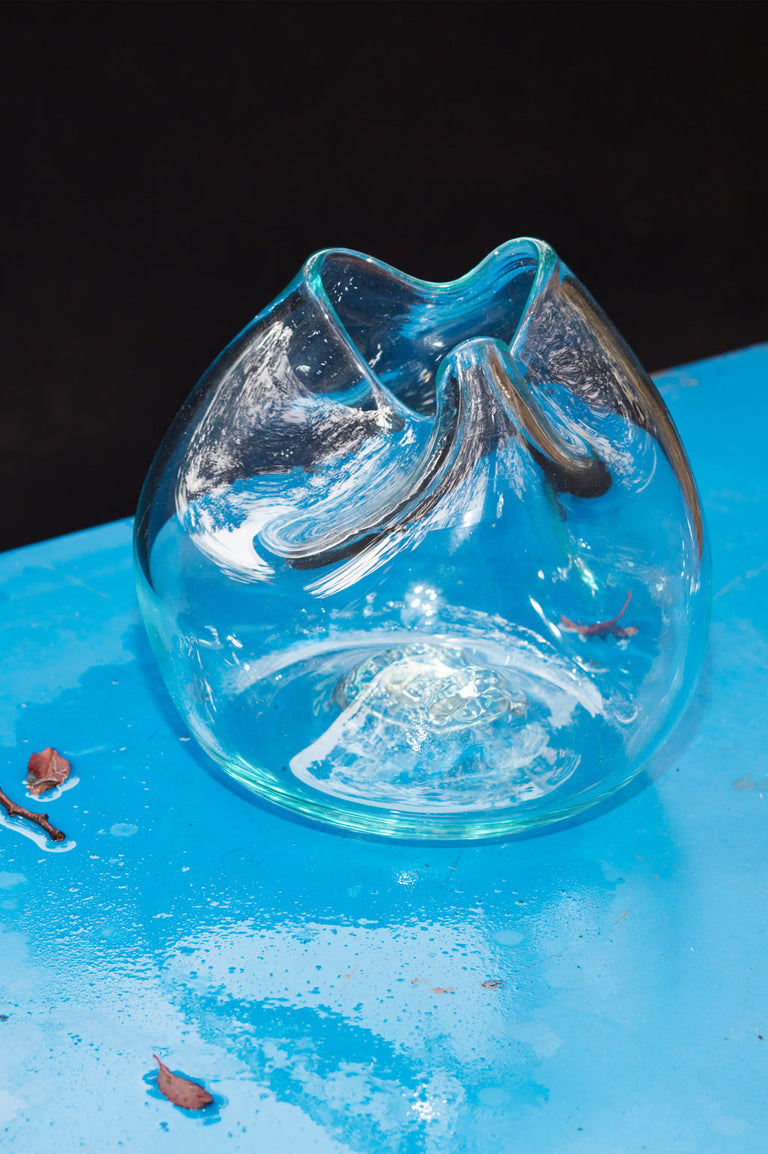 La bulle de toutes les bulles - Vase en verre recyclé transparent