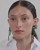 Fils suspendus - Boucles d'oreilles en calcédoine et argent recyclé