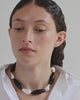 H93 - Boucles d'oreilles en résine verte et argent recyclé