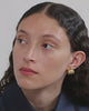 H93 - Boucles d'oreilles en résine verte et argent recyclé
