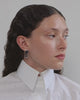 H93 - Boucles d'oreilles en résine verte et argent recyclé