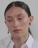H93 - Boucles d'oreilles en résine verte et argent recyclé
