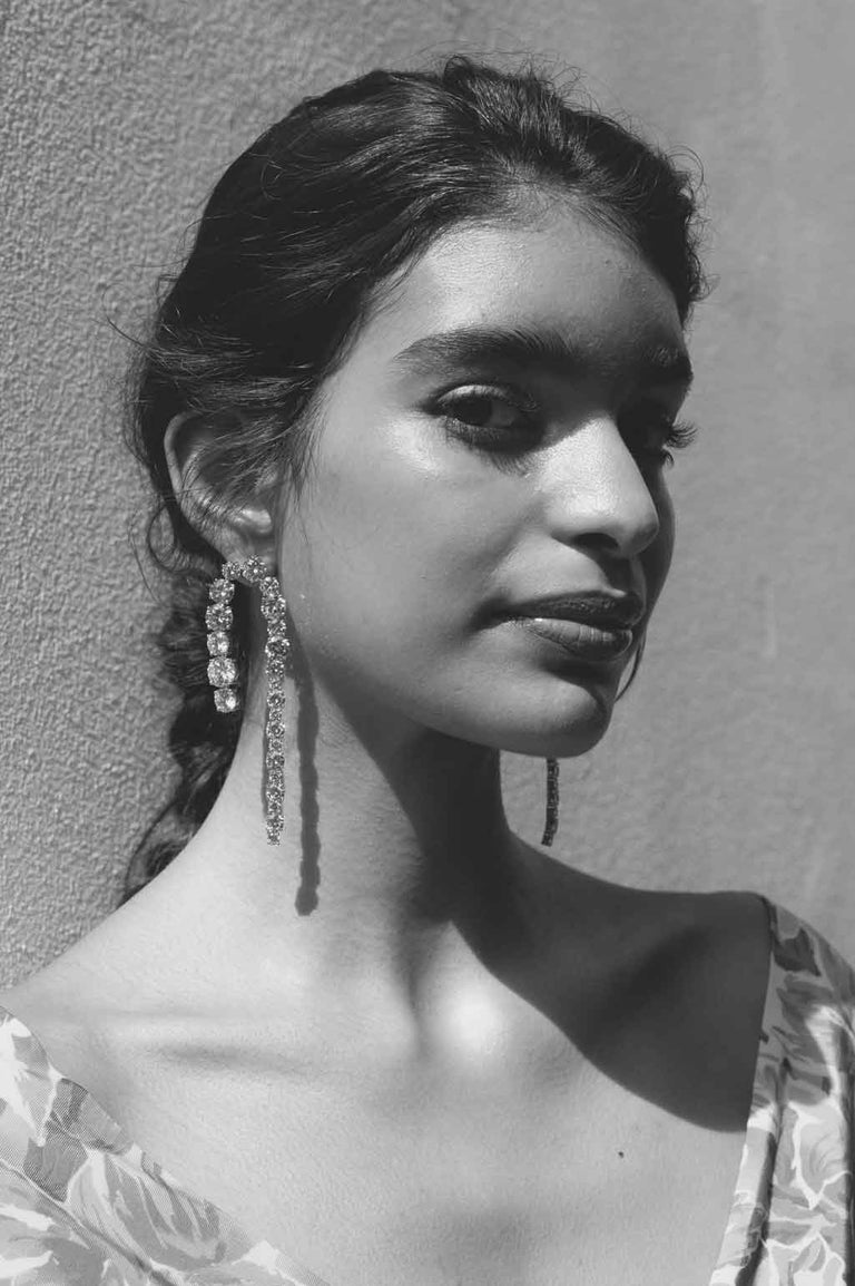 Sleuth - Boucles d'oreilles en zircone et argent recyclé