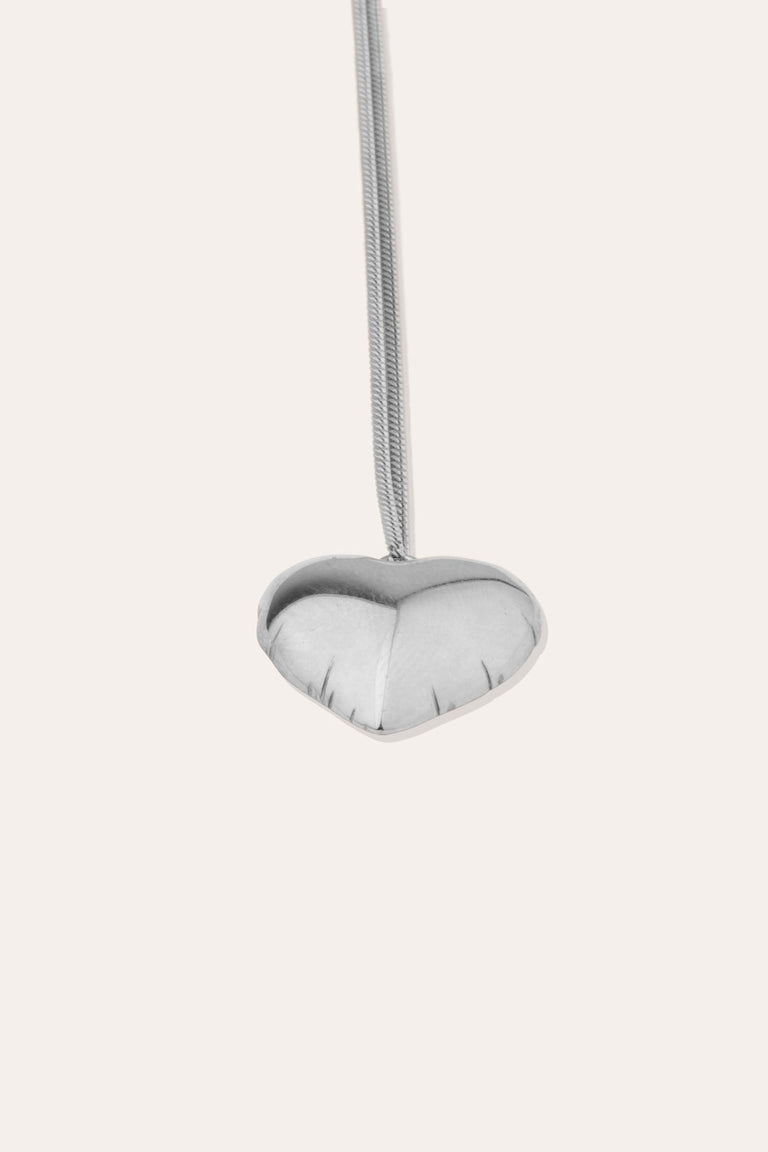 Classicworks™ Heart - Platinum Plated Sterling Silver Necklace