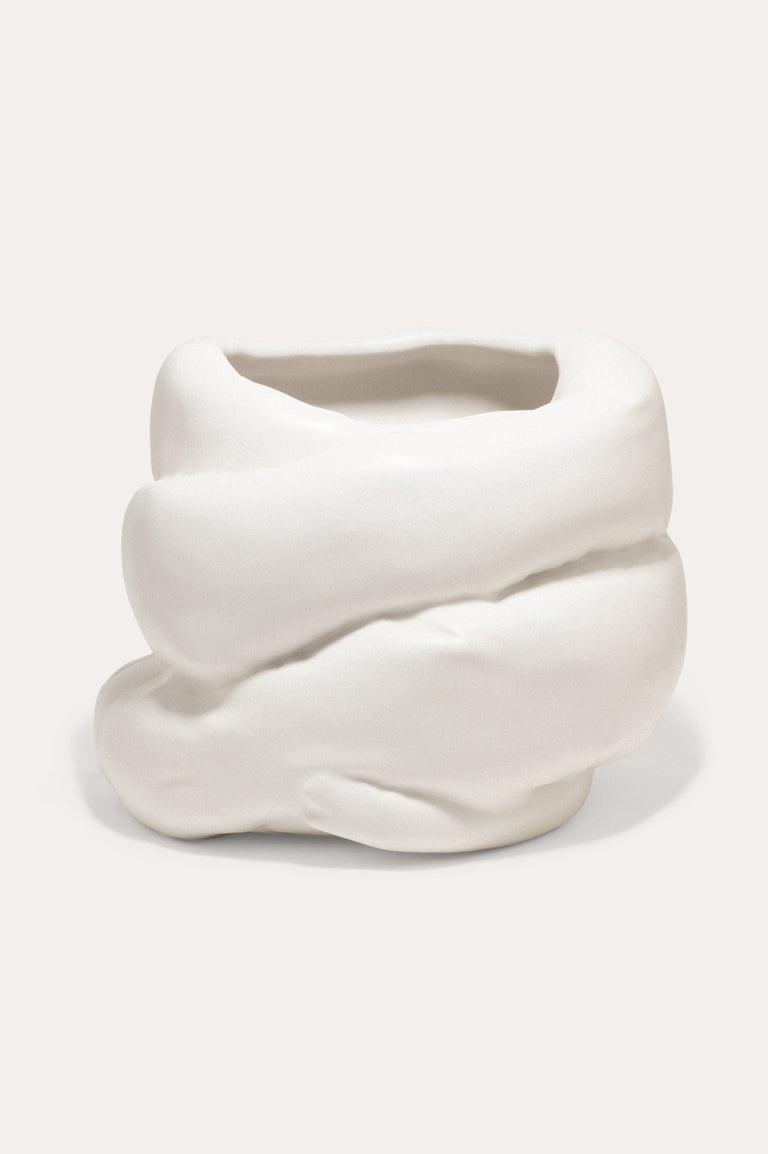 Gonflé - Grand vaisseau en blanc mat