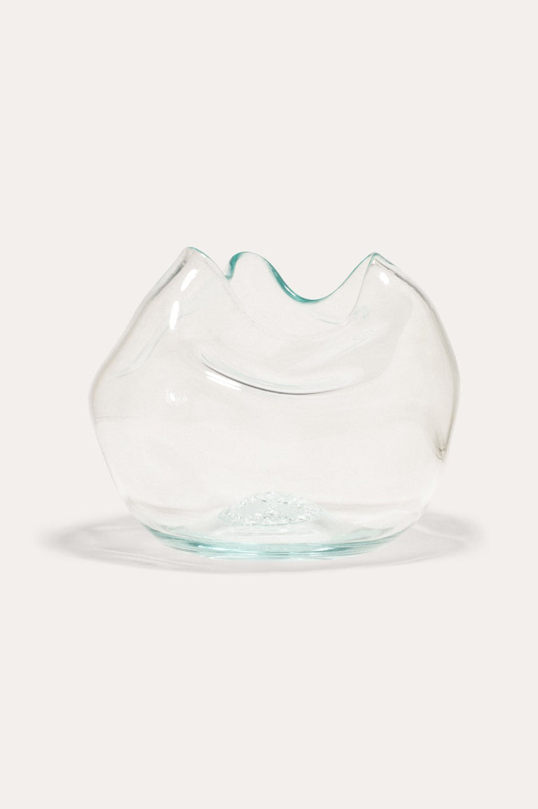 La bulle de toutes les bulles - Vase en verre recyclé transparent