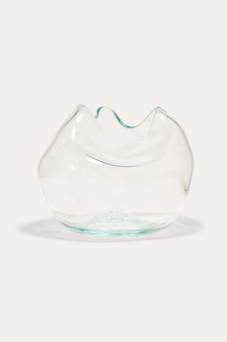The Bubble to End all Bubbles - Recycled Glass Vase in Clear