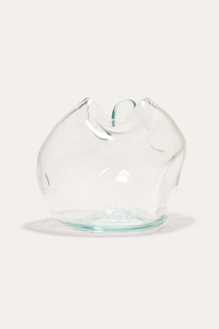 La bulle de toutes les bulles - Vase en verre recyclé transparent