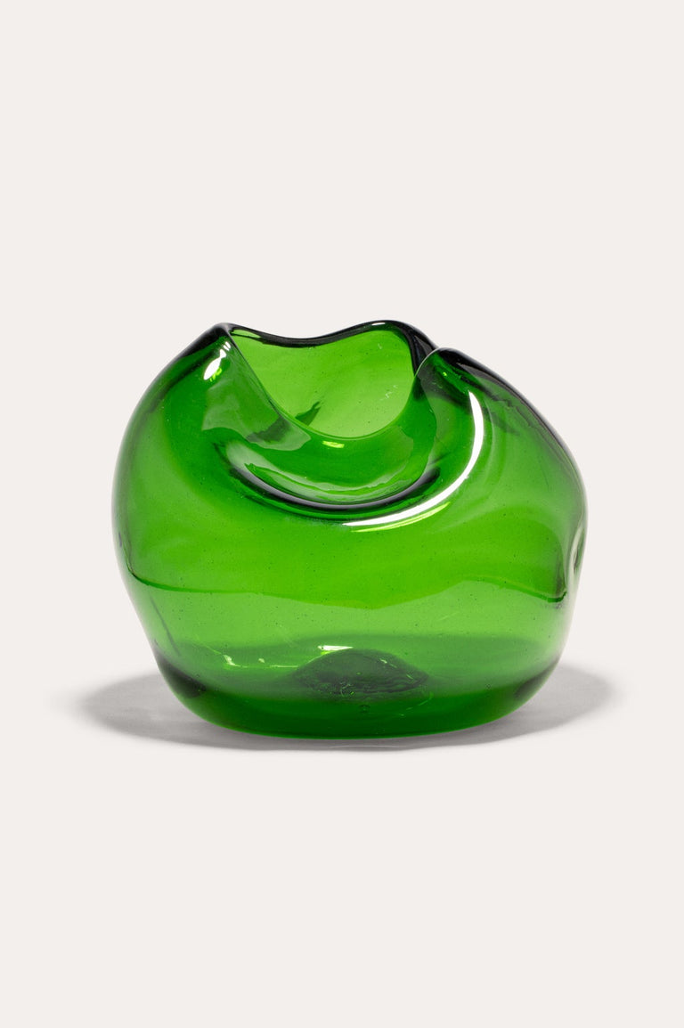 La bulle de toutes les bulles - Vase en verre recyclé vert