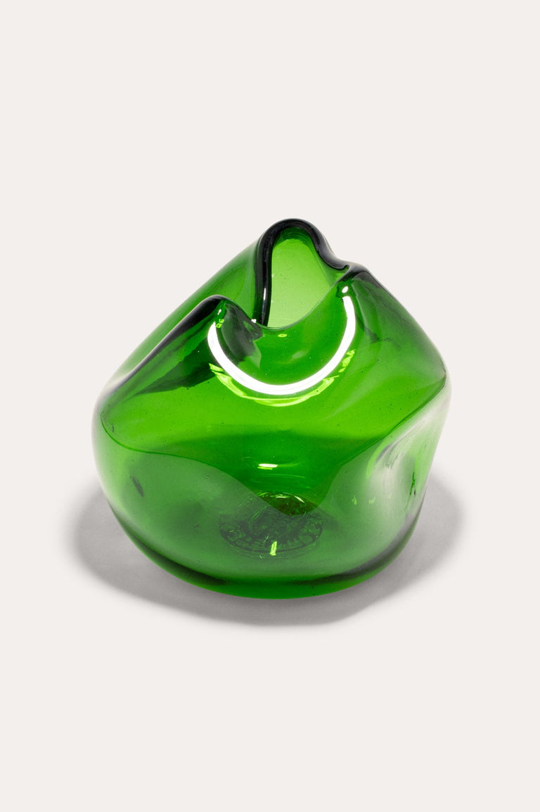 La bulle de toutes les bulles - Vase en verre recyclé vert