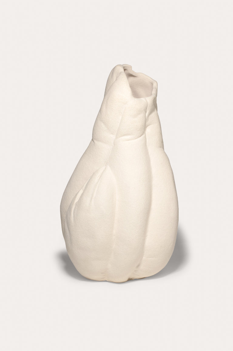 B55 - Medium Vase in Texture Beige