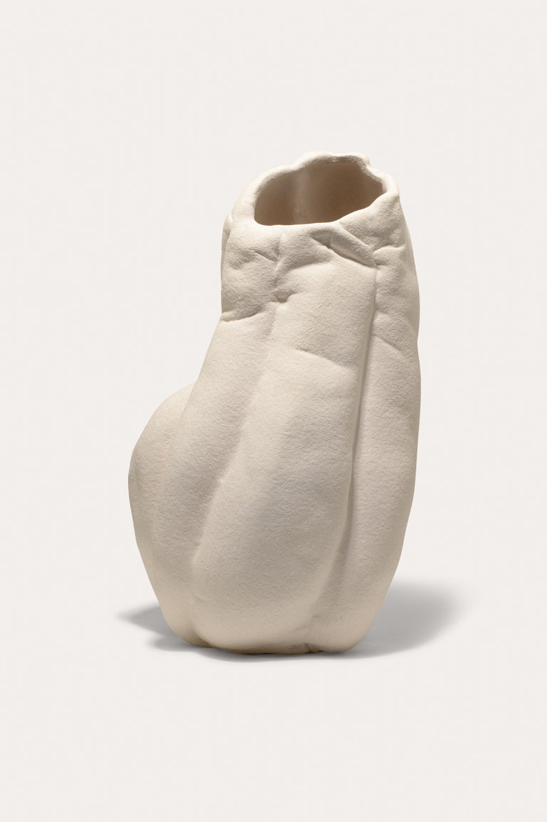 B55 - Medium Vase in Texture Beige