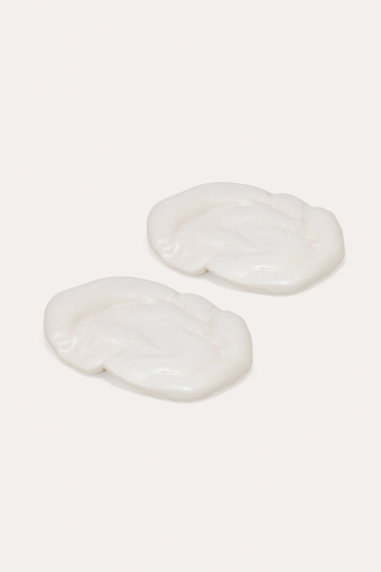 Stand Back! This Coaster is Deflating - Set of 2 Coasters in Matte White