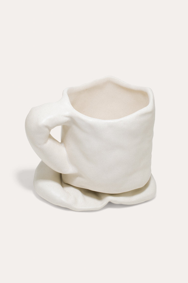 Stand Back! This Coaster is Deflating - Set of 2 Coasters in Matte White
