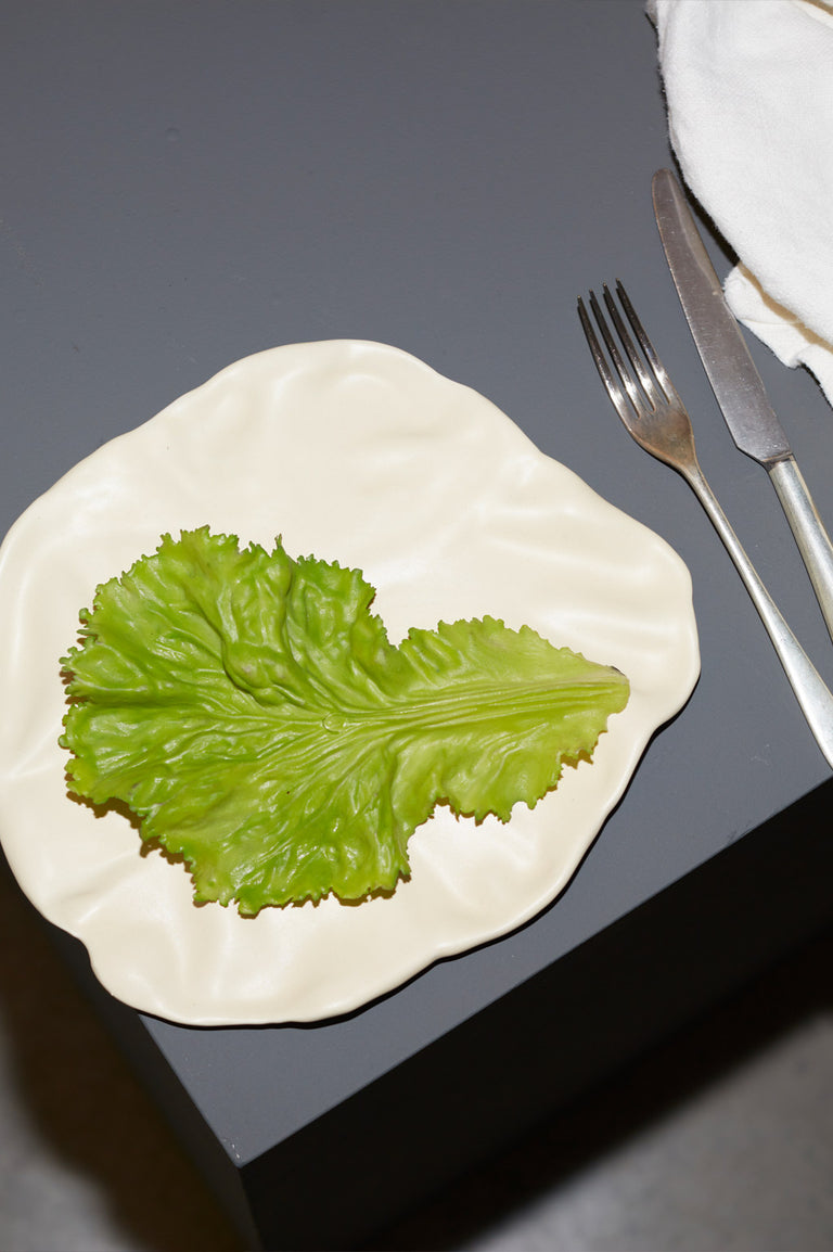 L'assiette parfaite pour dérouter un beau-parent - Grande assiette en blanc mat