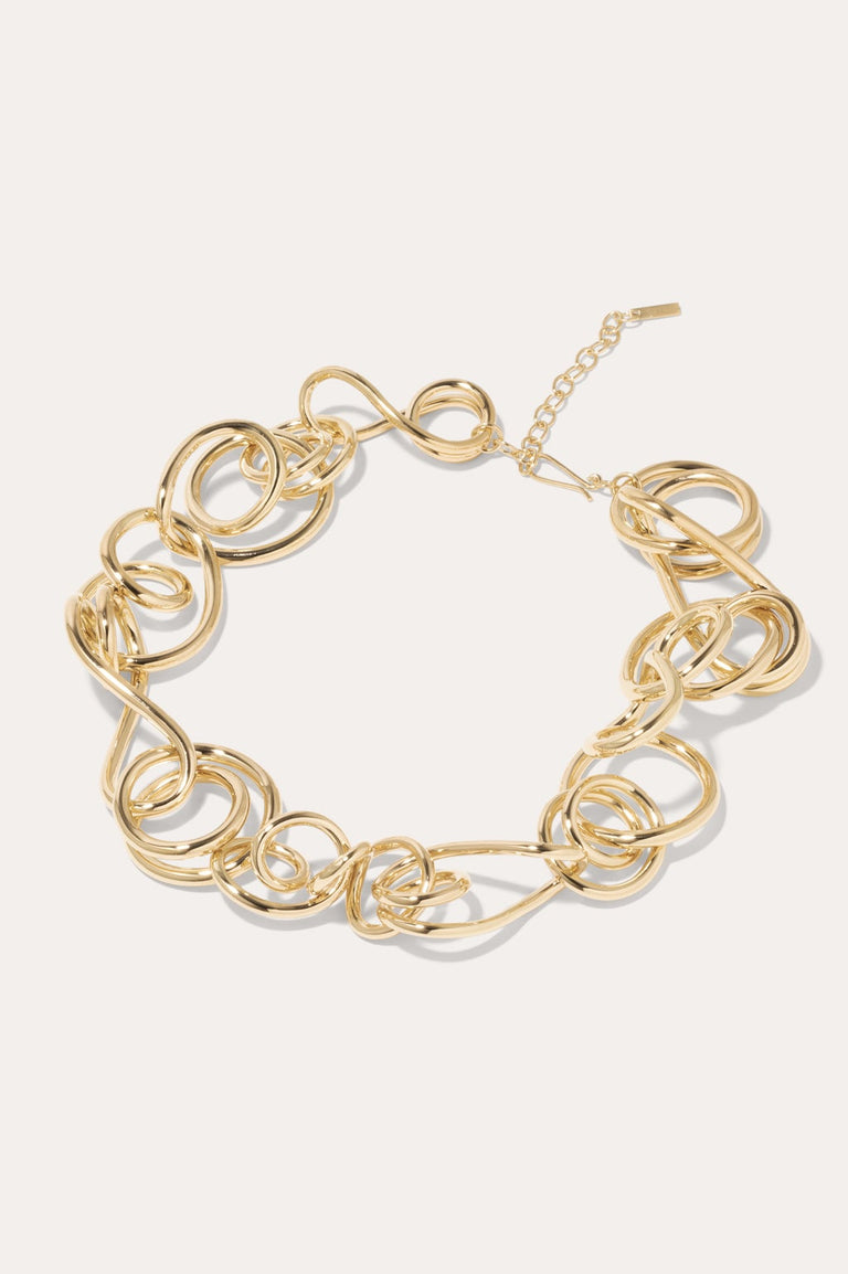 Befuddled - Gold Plated Necklace