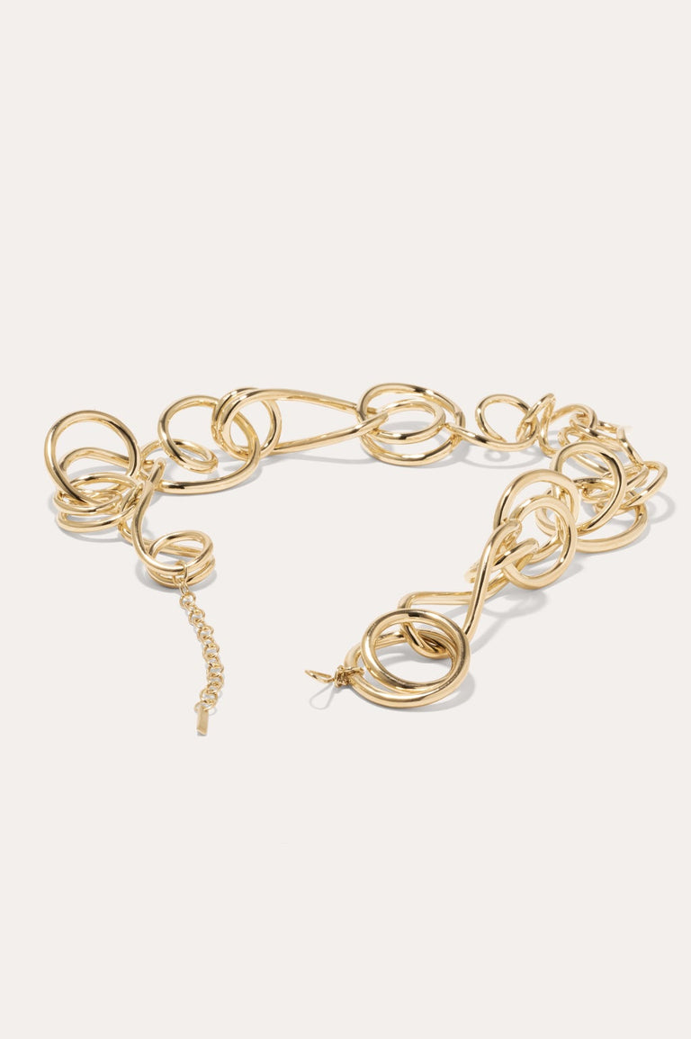 Befuddled - Gold Plated Necklace