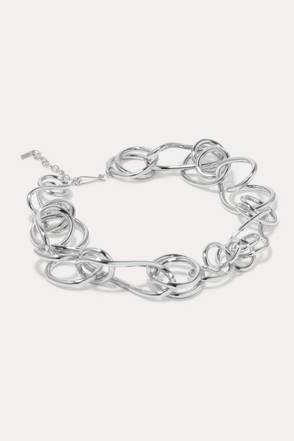 Perplexe - Collier Plaqué Platine