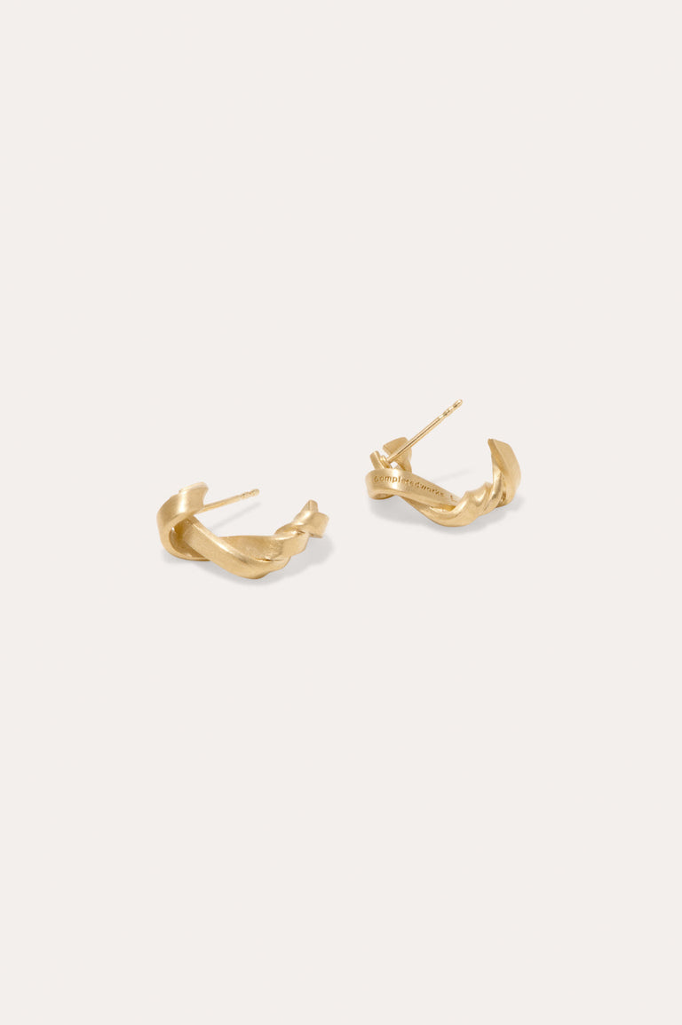 Braid - Gold Vermeil Earrings