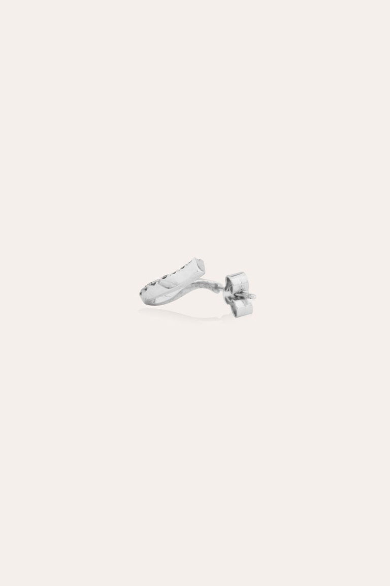 The Crush of Water - 18 Carat White Gold and Diamond Earring