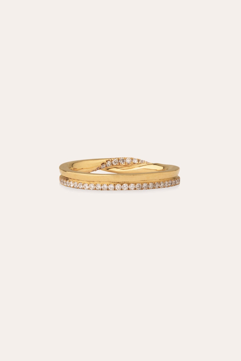 Different Kind of World - 18 Carat Yellow Gold and Diamond Ring