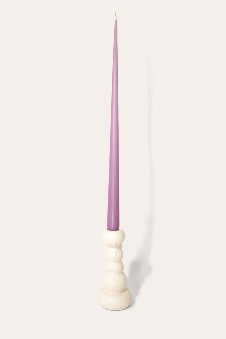 Misfits - Set of 2 Candlesticks in Matte White