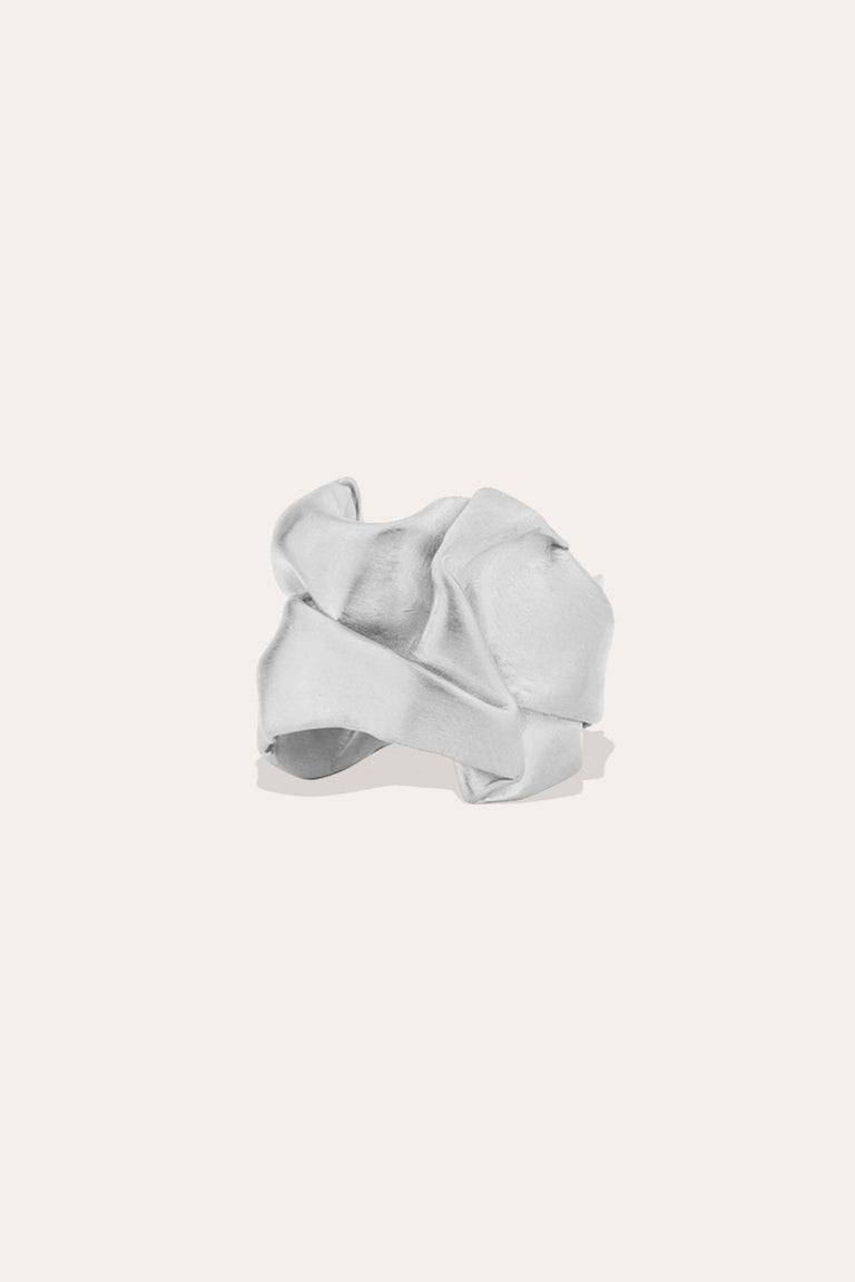 Crunched: A Tale of Abandoned Legal Strategies - Recycled Silver Ring