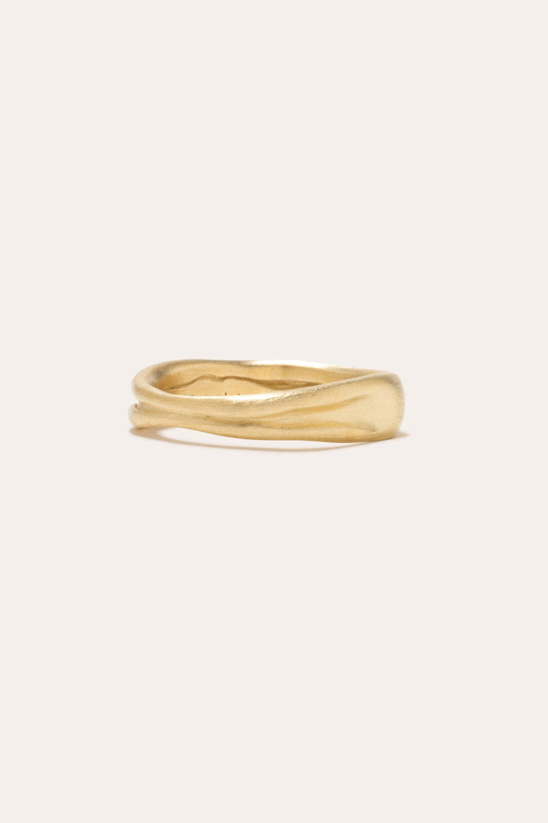 Deflated ("Do Not Inflate") - Recycled Gold Vermeil Ring