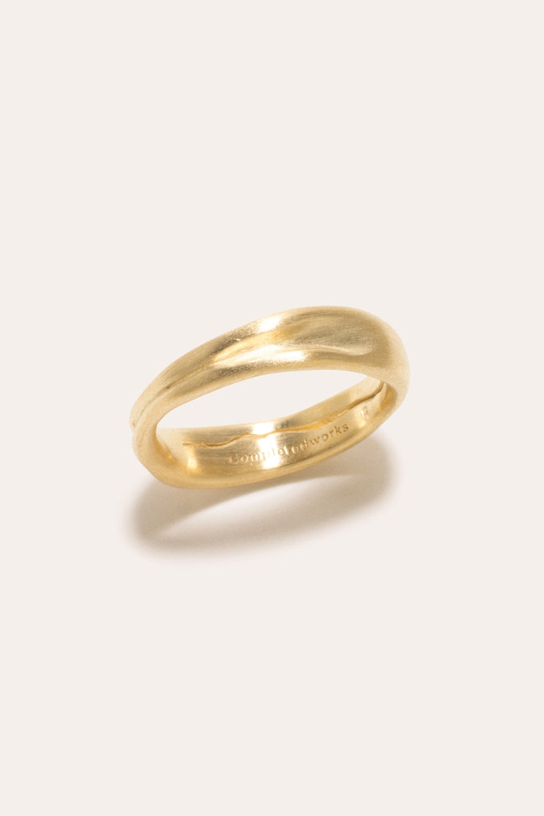 Deflated ("Do Not inflate") - Gold Vermeil Ring
