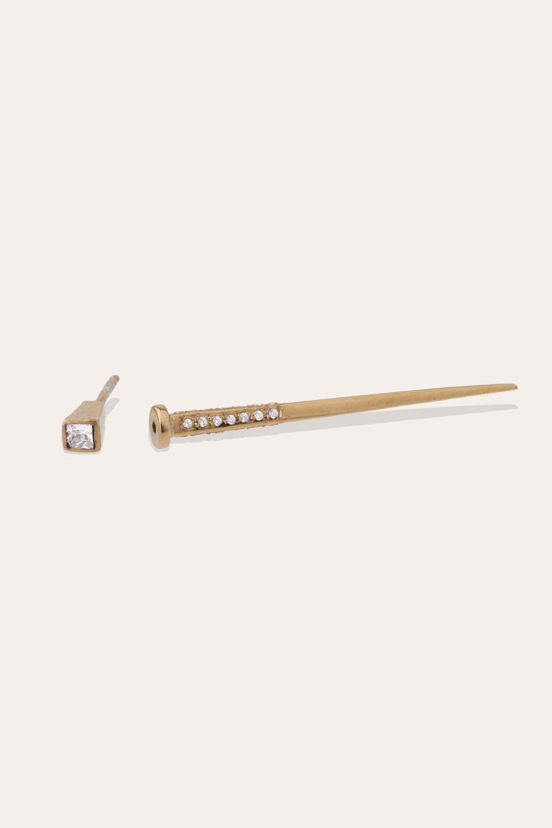 Quarrel my Dentist Yellow Gold Diamond Single Earring
