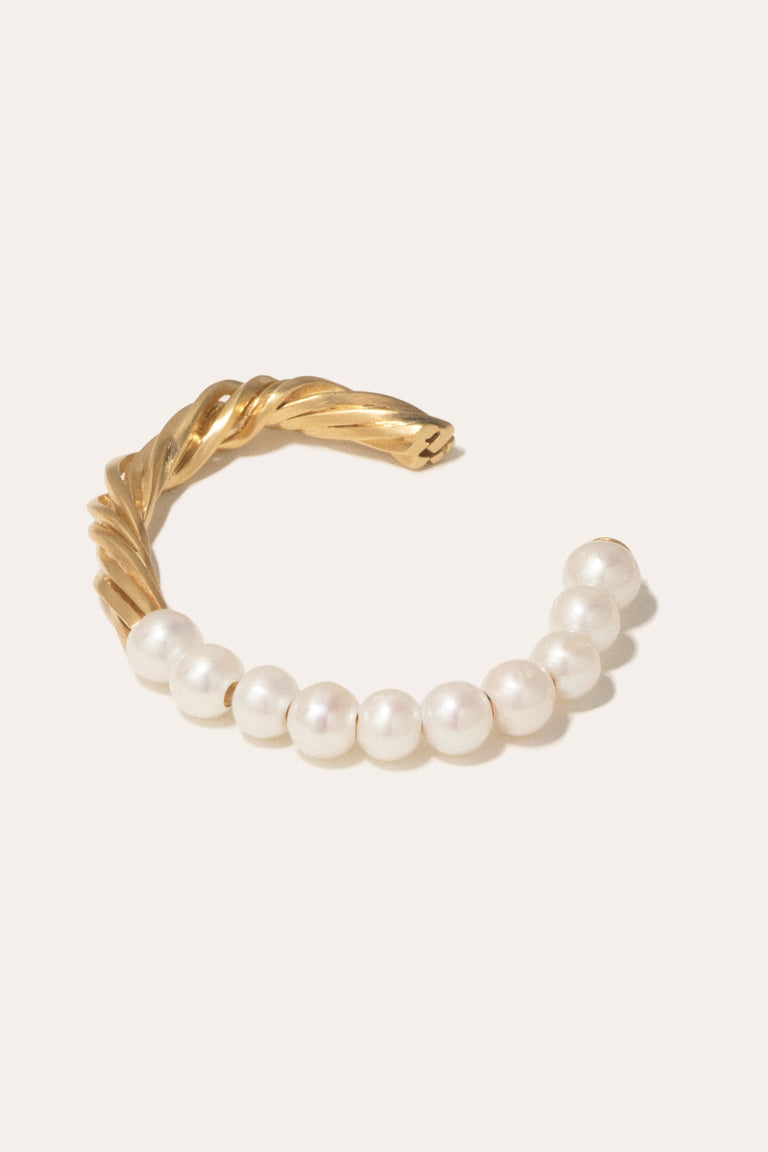 The State We're In - Pearl and Gold Plated Cuff