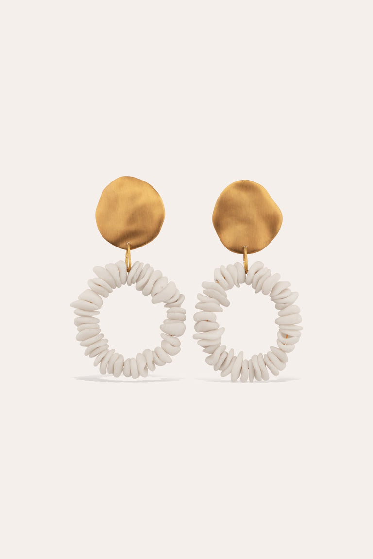 Assembly - Gold Vermeil and Ceramic Earrings