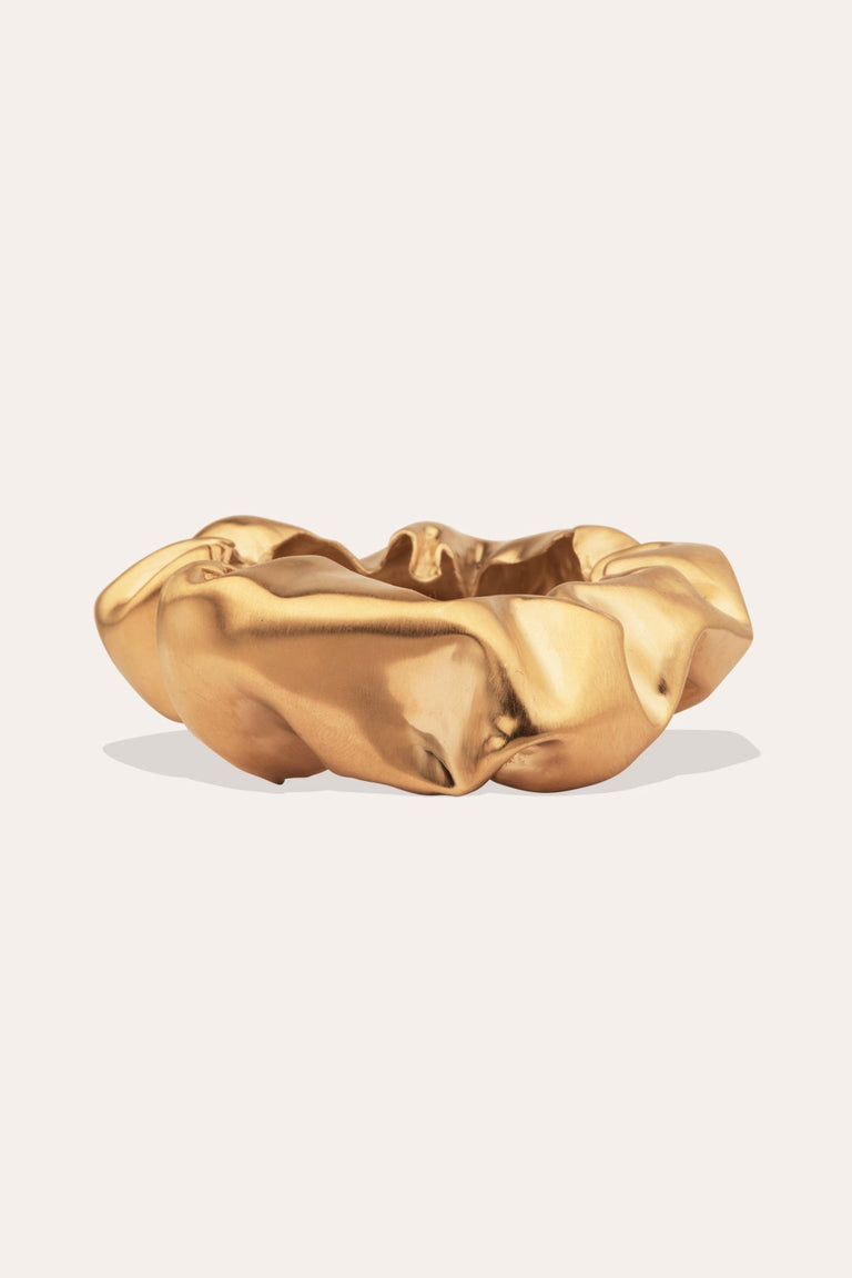 Scrunch - Gold Plated Cuff