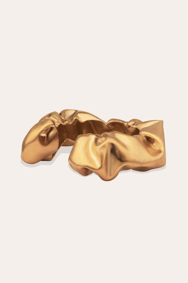 Scrunch - Gold Plated Cuff