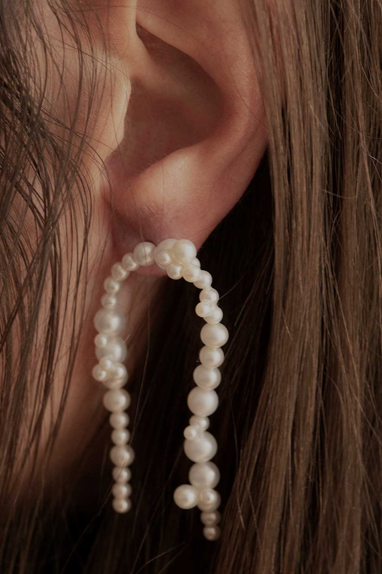 Firmament - Pearl and Gold Vermeil Earring
