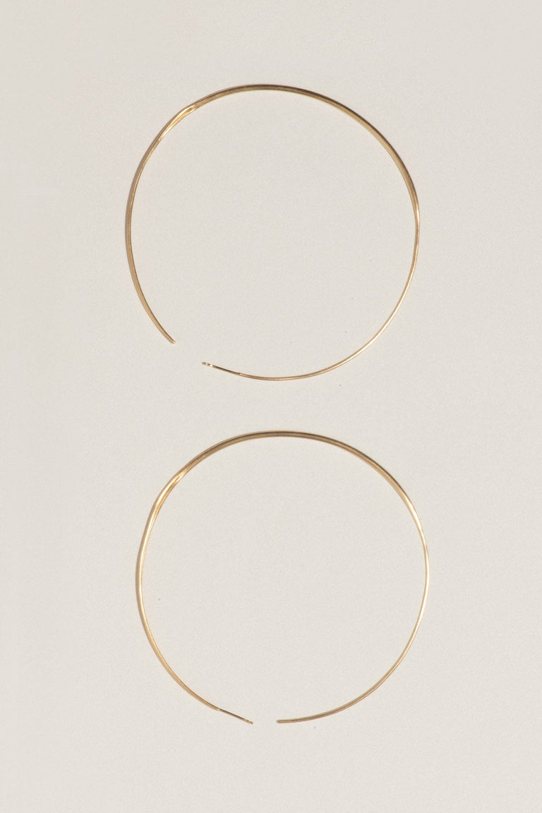 A Way of Life, Like Any Other - Gold Vermeil Hoop Earrings