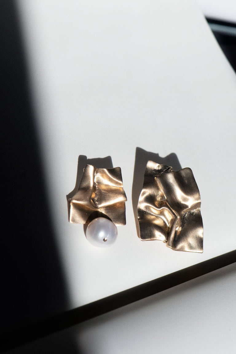 Cohesion - Boucles d'oreilles en vermeil