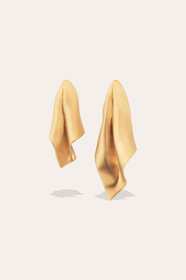 Le torchon de l'élite métropolitaine - Boucles d'oreilles en vermeil