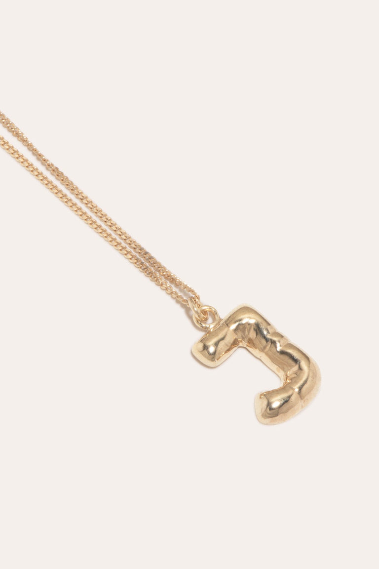 Classicworks™ J - Gold Vermeil Necklace