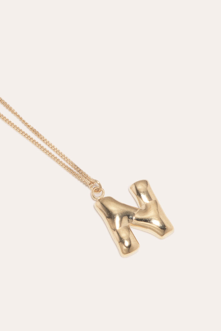 Initial Necklaces | Alphabet Jewellery | Letter N Necklace ...