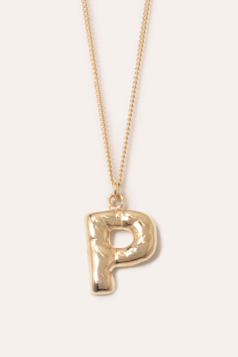 Classicworks™ P - Gold Vermeil Necklace