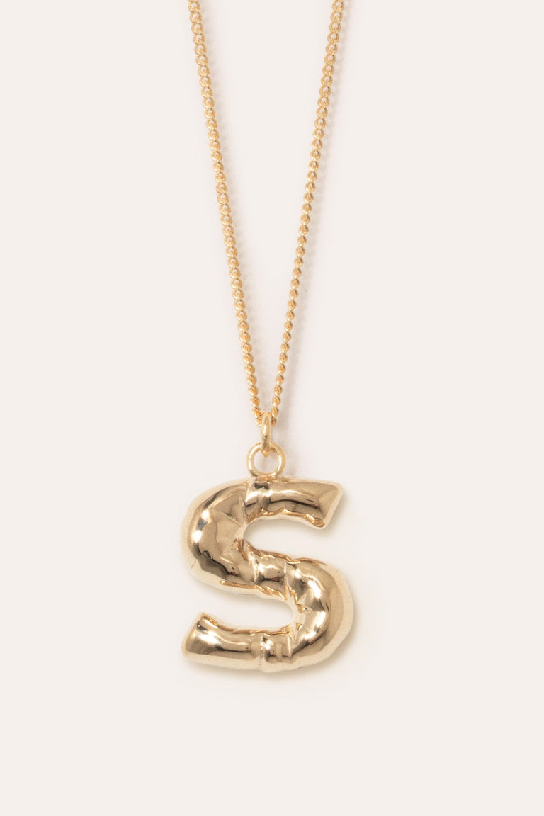 Initial Necklaces Alphabet Jewellery Letter S Necklace