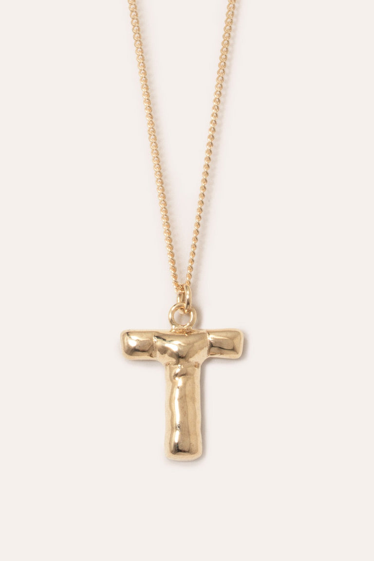 Classicworks™ T - Gold Vermeil Necklace