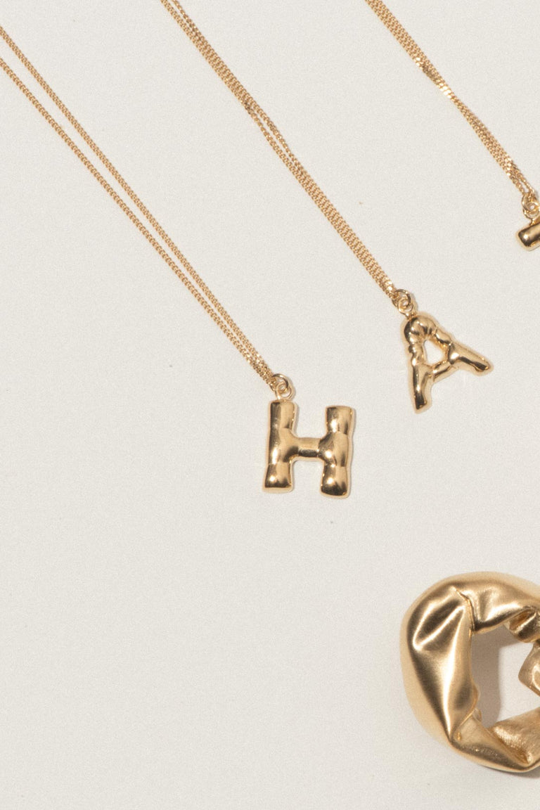 Classicworks™ H - Gold Vermeil Necklace