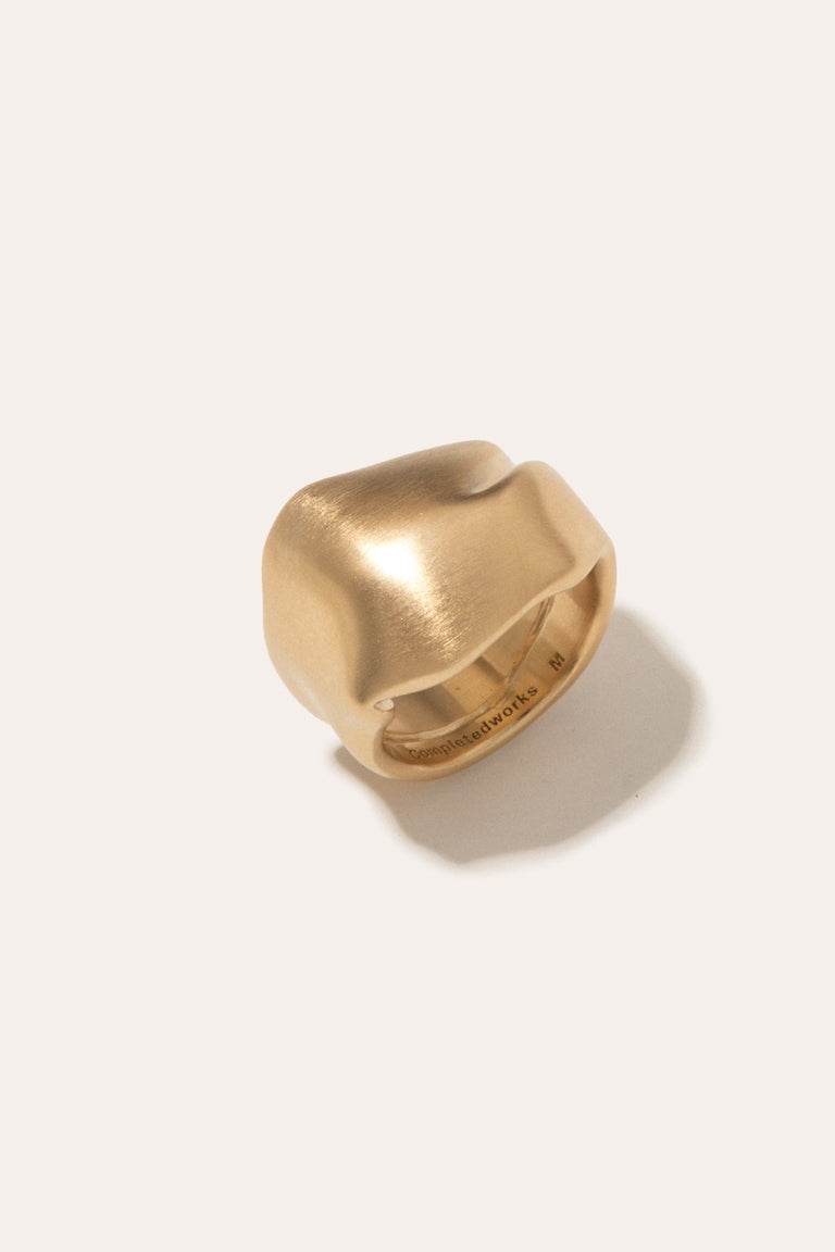 The Best Place to be a Puffin - Gold Vermeil Ring